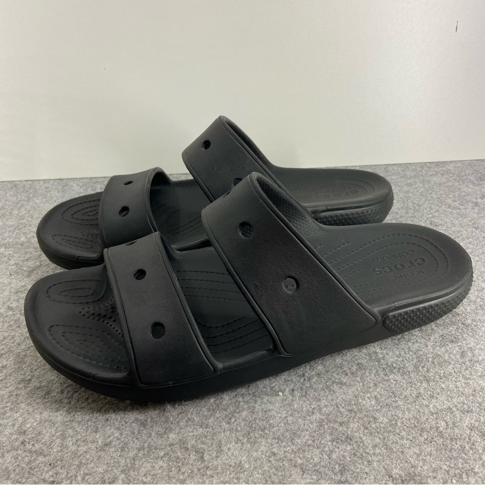 CROCS Men’s Classic Slides in Black Size 10
